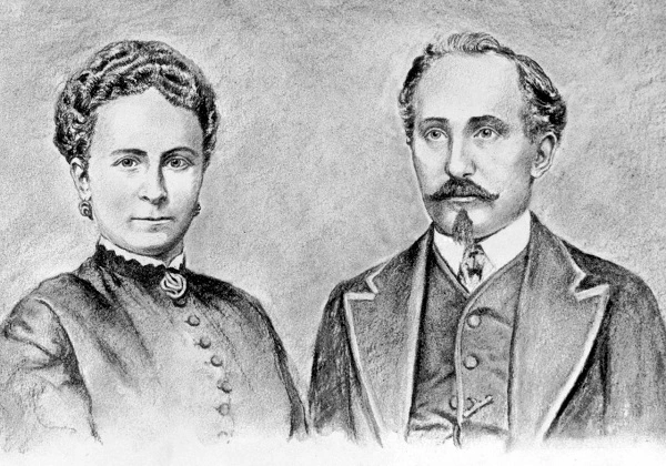 Adam en Sophie Opel 1868